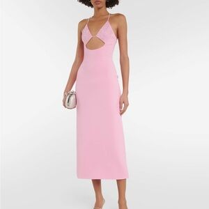 NWT DAVID KOMA Crystal-embellished cutout midi dress